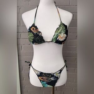 Tropical Print  Bikini  XS -S